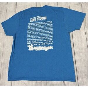 Blockhead Skateboard Shirt Love Eternal Alex Gaskarth All Time Low Quote Size XL